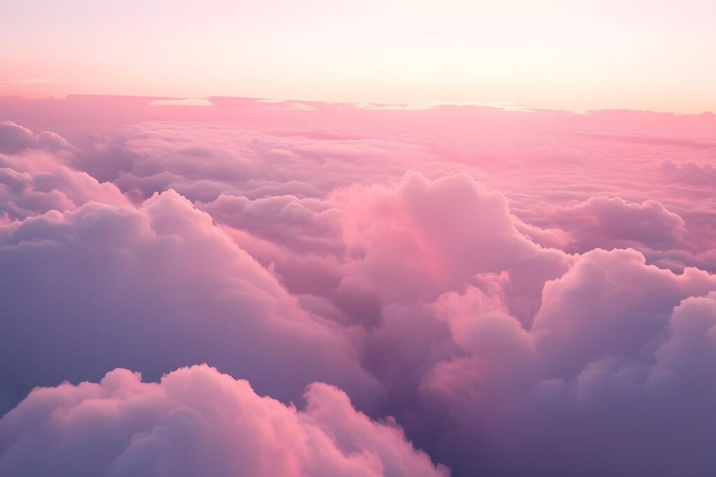 Image symbolizing the concept of pink clouding